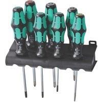 Wera 320540 Kraftform Plus 7 Piece Screwdriver Set PZ/PH/SL/TX