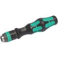 Wera Kraftform 813 R Hexagon Bitholding Screwdriver, Rapidator Quick-Release Chuck, 1/4" Head, 90mm Blade Length