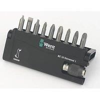 Wera 10 Piece Stainless Steel Torsion Screwdriver Bit Set