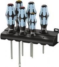 WERA WER032063 05032063001 Screwdriver Set 3334/3350/3355 6-pcs, Silver,