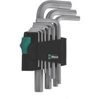 Wera 021406 9 Piece Hexagon Allen Key Set Metric 1.5-10mm 950/9 SM
