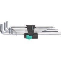 WERA 021909 PrimeTools 9 PIECE LONG HEXAGON ALLEN KEY SET METRIC 1.5-10mm 950L/9SM