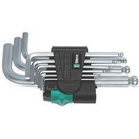 Wera 950/9 Hex-Plus 3 Chrome-Plated L-key Set, Metric, 1.5-10 mm, 9pc, 05133163001