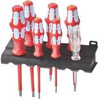 Wera 3160 i/7 Kraftform VDE Stainless Steel Lasertip screwdriver set, PH/SL, 7pc, 05022728001