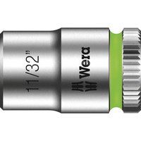 Wera 05003519001 11/32-Inch 8790 HMA Zyklop Socket with Hexagon Drive - Silver