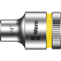 Wera 05003569001 1/4-Inch 8790 HMB Zyklop Socket with Hexagon Drive - Silver