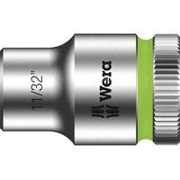 Wera 05003571001 11/32-Inch 8790 HMB Zyklop Socket with Hexagon Drive - Silver