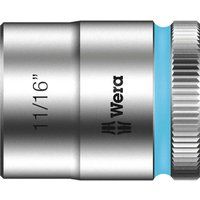 Wera 05003577001 11/16-Inch 8790 HMB Zyklop Socket with Hexagon Drive - Silver