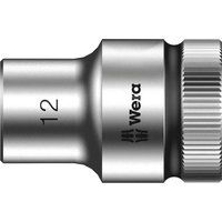 Wera 05003603001 Drive, Zyklop 8790 HMC Socket Ratchet Set 1/2, 12 mm, Silver/Black