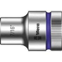 Wera 05003619001 7/16-Inch 8790 HMC Zyklop Socket with Hexagon Drive - Silver