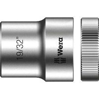 Wera 05003622001 19/32-Inch 8790 HMC Zyklop Socket with Hexagon Drive - Silver