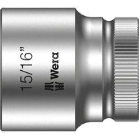 Wera 05003629001 15/16-Inch 8790 HMC Zyklop Socket with Hexagon Drive - Silver
