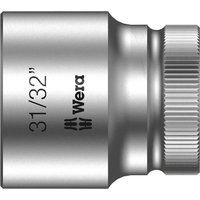 Wera 05003630001 31/32-Inch 8790 HMC Zyklop Socket with Hexagon Drive - Silver