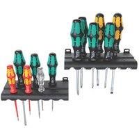 WERA 051010 KRAFTFORM PLUS XXL 12 PCE SCREWDRIVER SET VDE POZI PHILLIPS SLOTTED