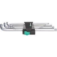Wera 950 Hex-Plus 4 Chrome-plated Hex-Key Set, Metric, 1.5-10 mm, 9 Piece, 05073594001