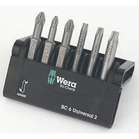 Wera 05056473001 Mini-Check Set Torsion Extra tough 50 mm Direct Drive PH / PZ / TX 6pc