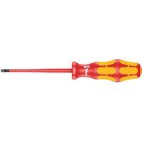 Wera 05006441001 0.8 x 4 x 100 mm "160iS VDE" Insulated Screwdriver for Slotted Screws - Silver