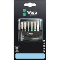 Wera Bit-Check 6 Stainless 1 SB Bit set, PZ/TX/HEX, 6 pc, 05073634001