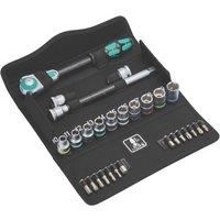 Wera 8100 SC 6 Zyklop Speed 1/2" Multifunction Ratchet & Socket Set, Metric, 28pc, 05004076001
