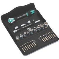 Wera 8100 SB 9 Zyklop Speed Multi-function Ratchet, Socket & Bit Set, 3/8" Drive, Imperial, 29pc, 05004049001