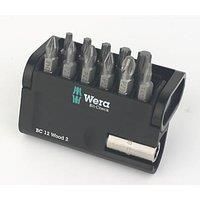 Wera Bit-Check 12 Wood 2 General bit set for dill/drivers, Wood applications PZ,PH,TX 12 piece, 05057422001