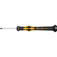 Wera 05030084001 1 x 40 mm "Kraftform 1572" ESD Micro-Screwdriver for Stix Screws - Silver