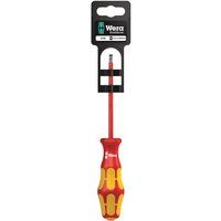 Wera 05100003001 0.8 x 4 x 100 mm "160i SBVDE" Insulated Screwdriver for Slotted Screws - Silver