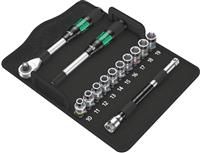 Wera 8006 SC 1 Zyklop Hybrid Socket Set with Ratchet Extension in Socket Twist/Lock Pouch, metric 13 piece, 05004090001