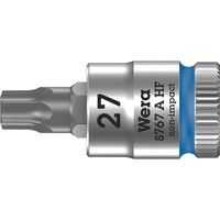 Wera 8767 A HF Torx Zyklop Bit Socket with 1/4" Drive with Holding Function, TX 27 x 28 mm