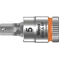 Wera Zyklop 8740 A HF Bitnuss with 1/4 Inch Drive with Holding Function, Orange, 05003335001