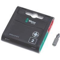Wera Bit-Box 20 H PZ2 Extra Hard bits for drill/drivers, 25mm, 20pc pack, 05057760001
