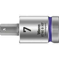 Wera 8740 B HF Zyklop In-Hex-Plus holding function bit socket, 3/8" drive, 7x38.5mm, 05003037001