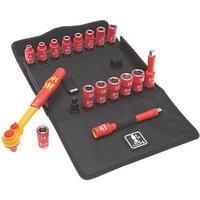 Wera 8100 SB 1 Zyklop VDE and Socket set, 17pc, 05004970001