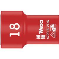 Wera 8790 B Zyklop VDE 3/8" Drive Socket, 18 x 46 mm, 05004962001