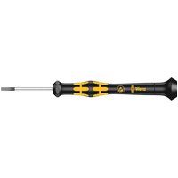 Wera 1578 A Kraftform Micro ESD Slotted Screwdriver, 0.35 x 2.5 x 40 mm, 05030108001, Black/Yellow