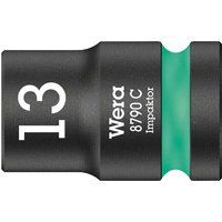 Wera Impaktor 1/2" Drive Standard & Deep Impact Hex Sockets Or 9 Piece Set, Rail