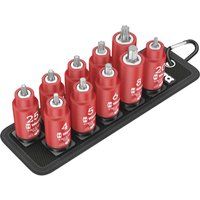 Wera Belt B VDE 1 Zyklop Holding Function Bit Socket Set, Torx/Hex-Plus, 3/8" Drive, 05004930001