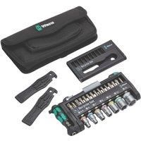 Wera 004172 Bicycle Set 3 39pce 1/4"Dr Bit Check Ratchet & Socket Holder Set