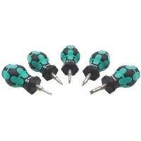 Wera 008871 Stubby Set 2 Slotted & Pozi 5 Piece Short Screwdriver Set