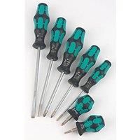 Wera 7 Pce Kraftform Mix 2, Stubby & Standard Pozi PZ, Slot  Screwdrivers,008901