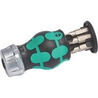 Wera 008885 Ratchet Stubby 3 Phillips,SL Magnetic 1/4" Bit Holder Screwdriver RA