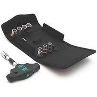 Wera Kraftform Kompakt 400 RA 2 1/4" Drive Interchangeable Ratcheting T-Handle Set 9 Pcs (544FW)