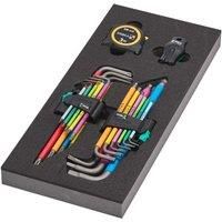 Wera Hex Torx Key L-Key Set 1 EVA Foam Insert 9740 20pc Stabila Tape Magnetiser
