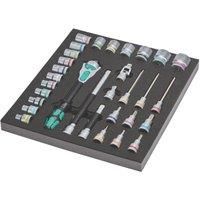 Wera Zyklop 9722 31 Piece 1/2" Drive Socket Set in Foam Insert Tray 1/2"