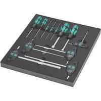 Wera 05150104001 9713 Foam Insert Hex Screwdriver Set 1, 12 Pieces, Black-Green