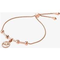 Michael Kors 14ct Rose Gold Plated CustomKors Charm Bracelet