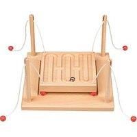 Goki Wooden Ball Parkour Skill Game - 19.3 X 19.3 X 12.5 Cm