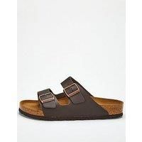 BIRKENSTOCK ARIZONA Leather Wide, Men's Sandals, Brown (Dunkelbraun), 9 UK (43 EU)