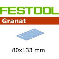Festool 497129 STF 80x133 P120 GR/10 Abrasive Sheet, Blue, P 120-10 Stück, Set of 10 Pieces