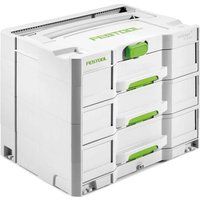 Festool 200119 SYS 4 TL-SORT/3 3 Drawer Sortainer 396x296x322mm For Systainer